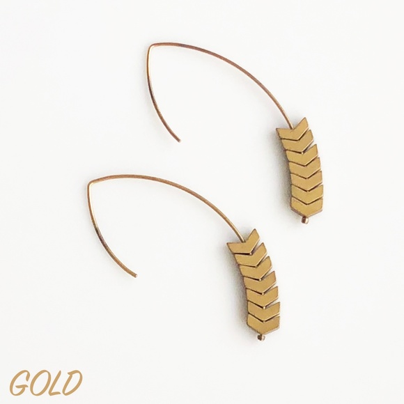 Jewelry - NEW "Merida" Stone Earrings (gold)